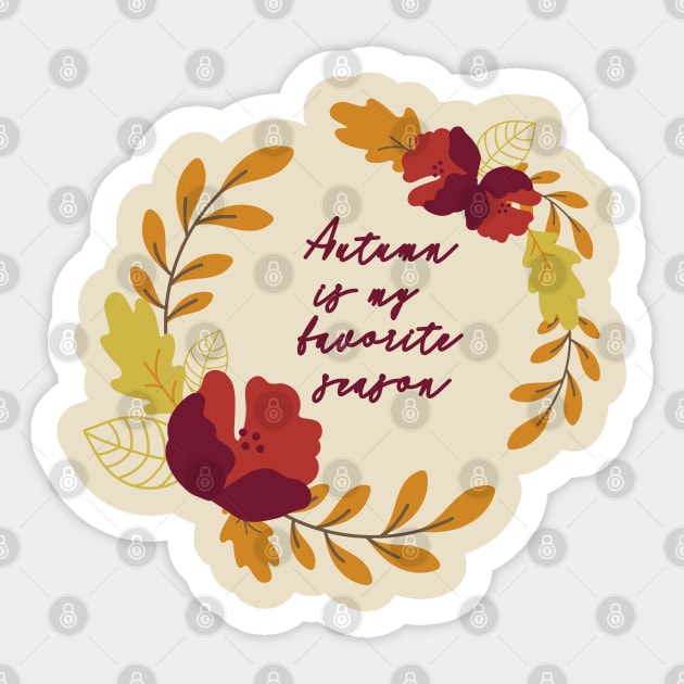 Autumn is my favorite season Sticker by BoogieCreates